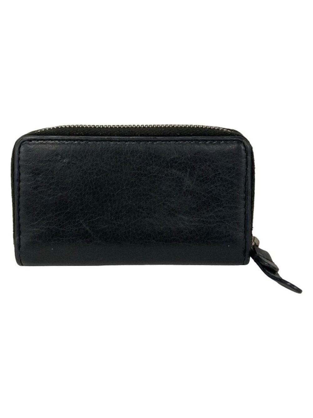 Balenciaga Coin Case Everyday Zip Continental Card Black White Zip Around - Picture 2 of 6